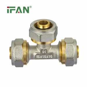 Té de raccord à compression PEX en gros de l'usine