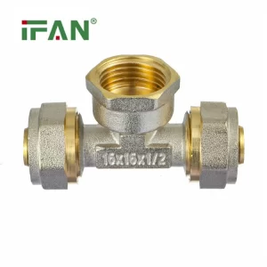 High Quality PEX Compression Fitting Female Tee