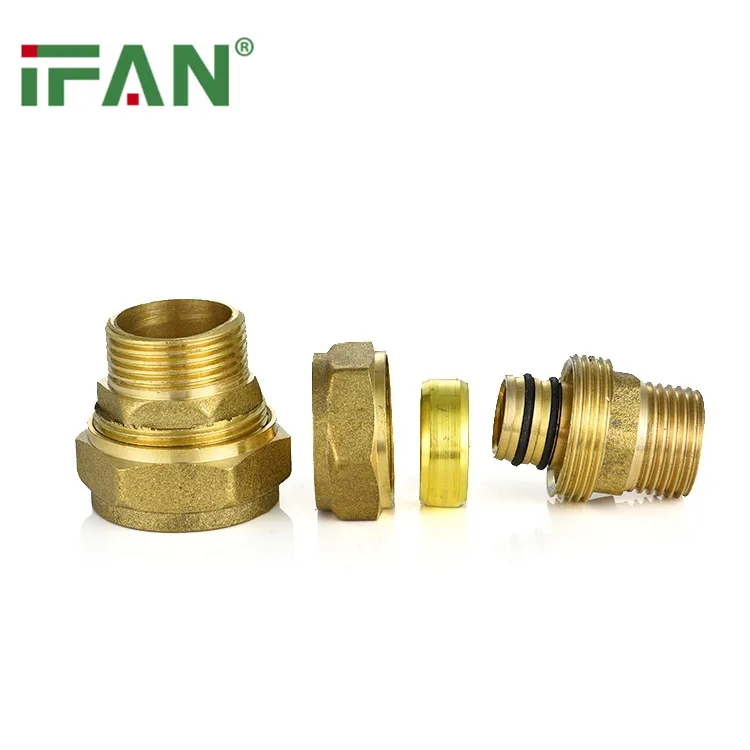 IFANPRO ASTM F877 PEX compression fitting socket showing the internal bore of a 1/2-inch fitting
