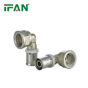 pex press fitting female elbow