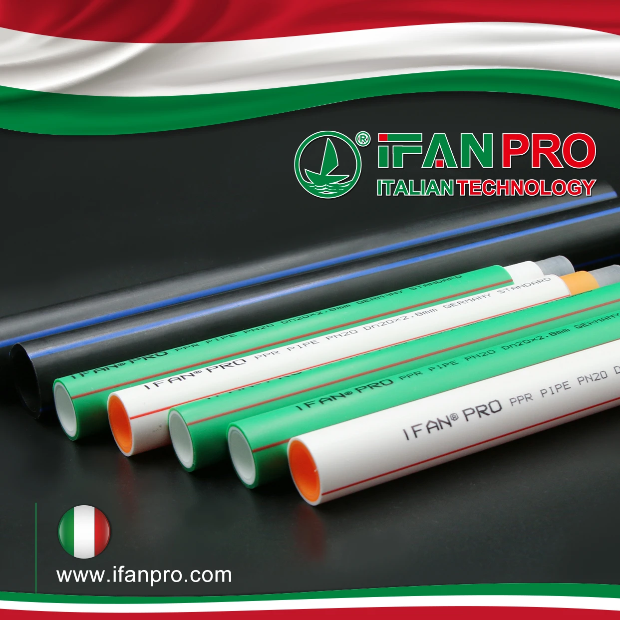 PPR pipe advantages and disadvantages shown with a PPR pipe, hot-melt fittings, and smooth inner wall for water flow.